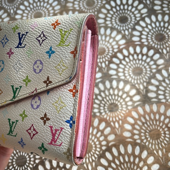 8867 Louis Vuitton Murakami Sarah White Pink - Picture 5 of 8